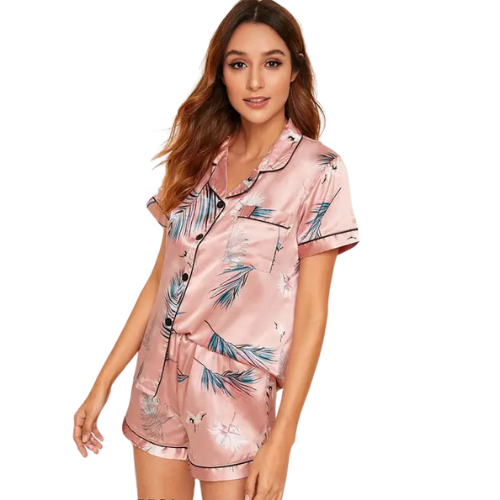 Feminine Cozy Nightwear Set