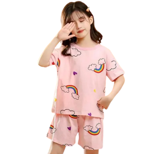 Light Pink Rainbow Co-Ord Set