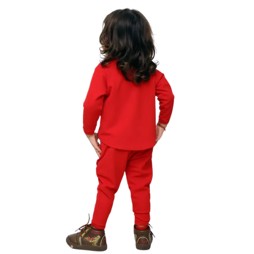 Kid's 3 Piece Clothing set  For Boy (Red)