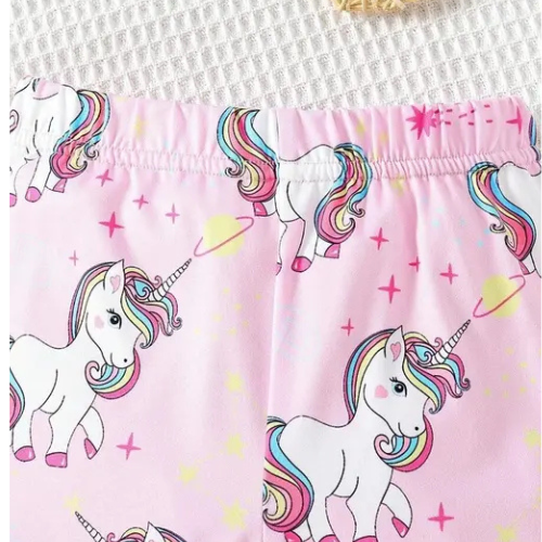 Light Pink Unicorn Design Co-Ord Set