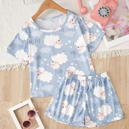 Light Sky Sheep Co-Ord Set